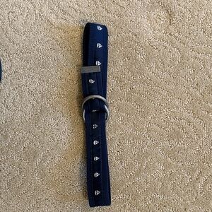 Gymboree Navy Blue Sailboat Belt with Silver Buckle
